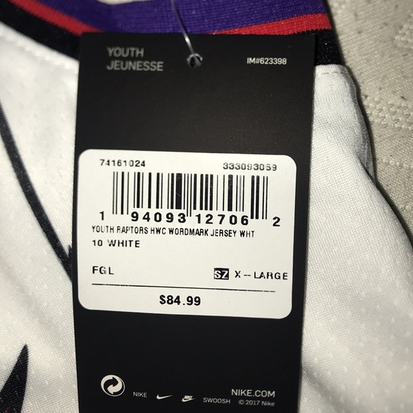 Raptors XL youth Jersey - Picture 3 of 3
